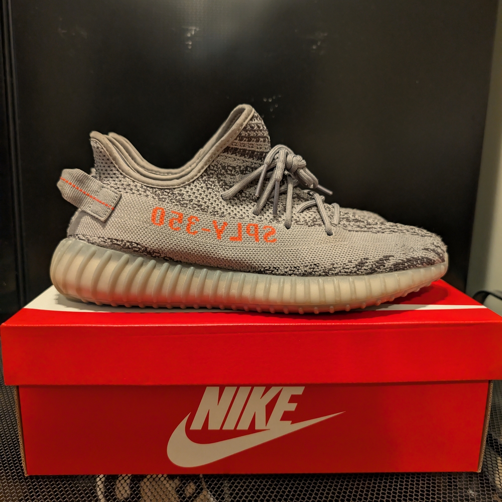 Adidas Yeezy Boost 350 V2 Gray with Orange Highlights
